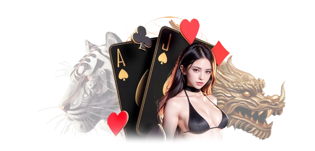 เสือมังกร ค่าย Wm Gaming/23.03.24/นางแบบ/ไพ่/รูปหัวใจ/HOTVIP888